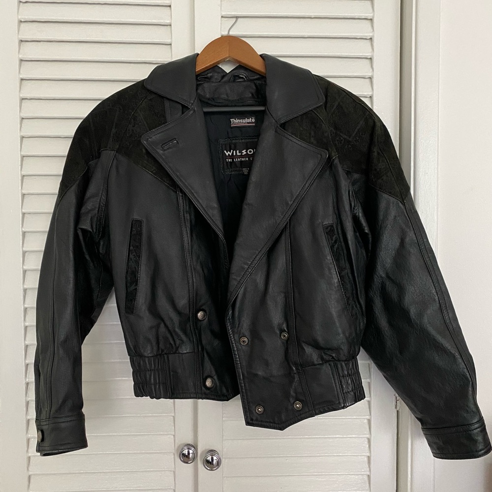 Wilson’s vintage leather jacket